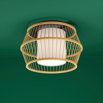 Eglo - Ceiling light 1xE27/40W/230V bamboo