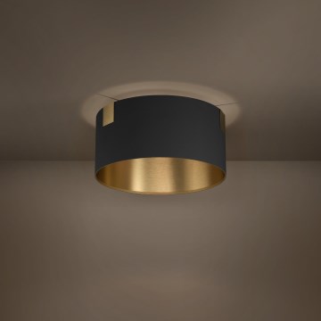 Eglo - Ceiling light 1xE27/40W/230V black/gold