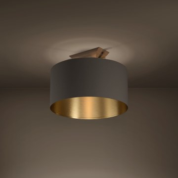 Eglo - Ceiling light 1xE27/40W/230V brown/gold