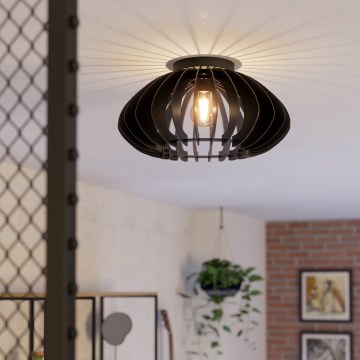 Eglo - Ceiling light 1xE27/40W/230V d. 45 cm black