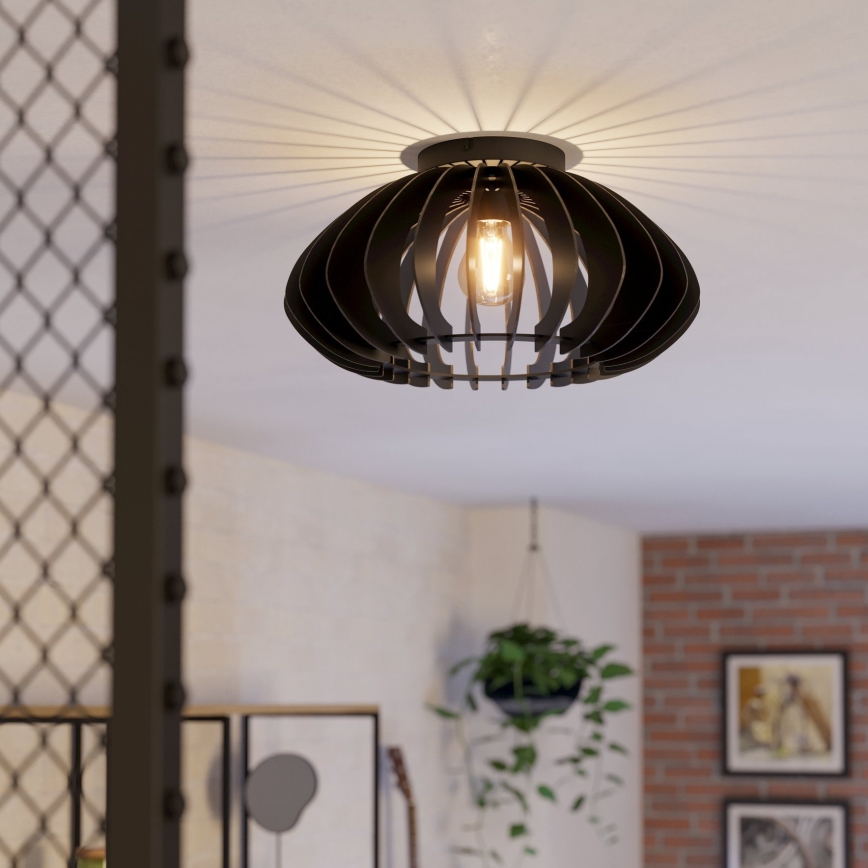 Eglo - Ceiling light 1xE27/40W/230V d. 45 cm black