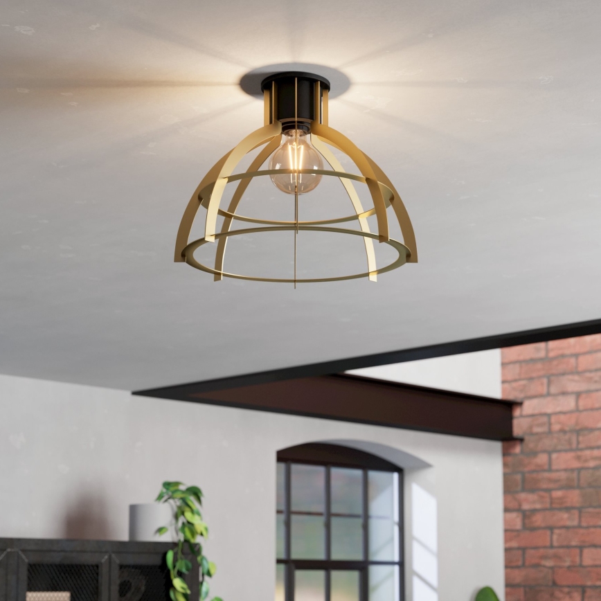 Eglo - Ceiling light 1xE27/40W/230V gold
