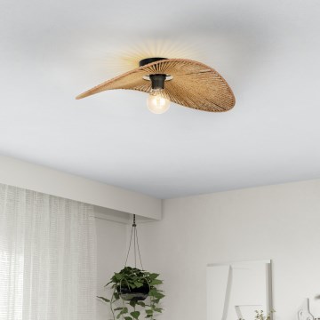 Eglo - Ceiling light 1xE27/42W/230V brown/black