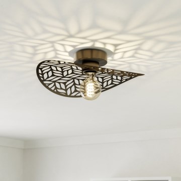 Eglo - Ceiling light 1xE27/60W/230V Ø 40 cm bronze