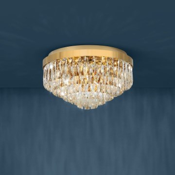 Eglo - Ceiling light 8xE14/40W/230V golden