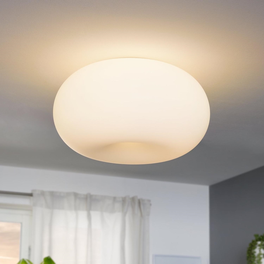EGLO - Ceiling light OPTICA 2xE27/60W/230V opal glass d. 35 cm