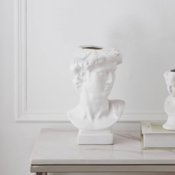 Eglo - Ceramic vase 26x16 cm white