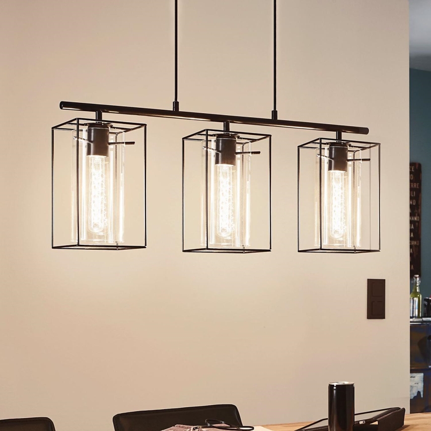 Eglo - Chandelier 3xE27/60W/230V