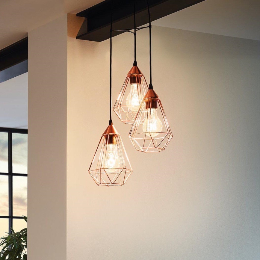 Eglo - Chandelier 3xE27/60W/230V
