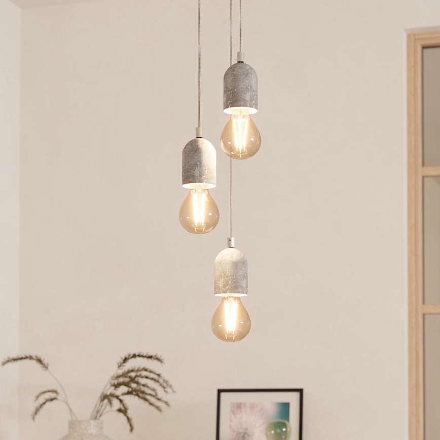 Eglo - Chandelier 3xE27/60W/230V
