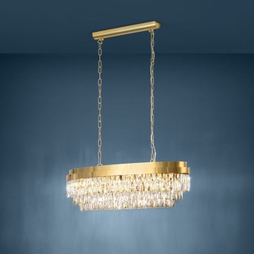 Eglo - Chandelier on a chain 10xE14/40W/230V golden