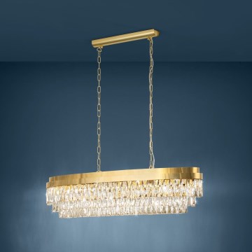 Eglo - Chandelier on a chain 13xE14/40W/230V golden