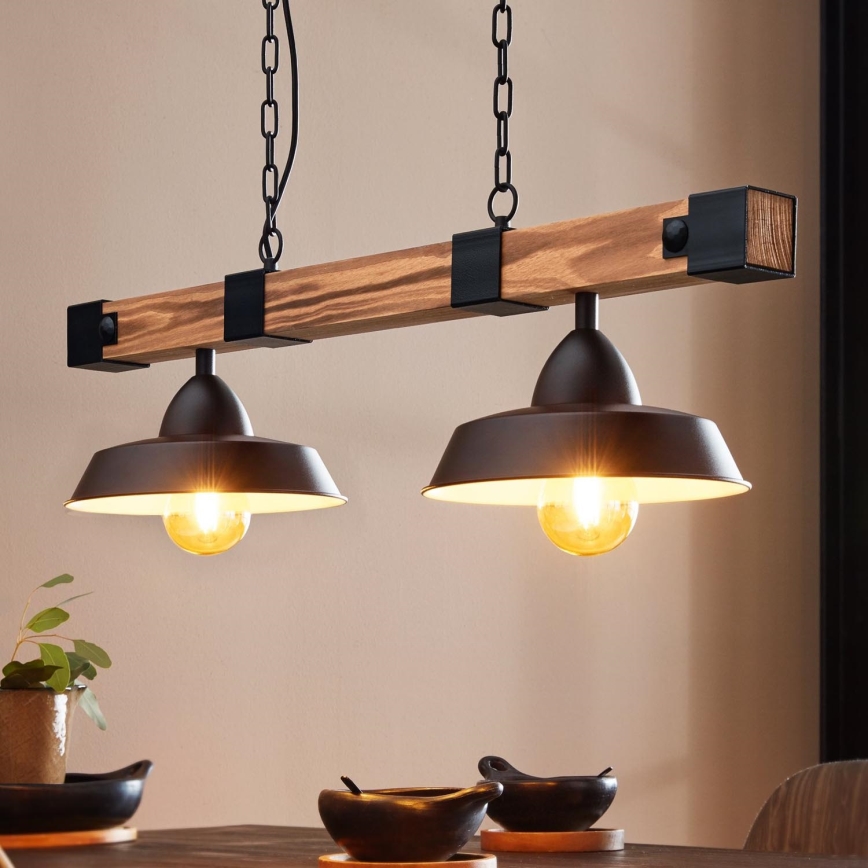 Eglo - Chandelier on a chain 2xE27/60W/230V