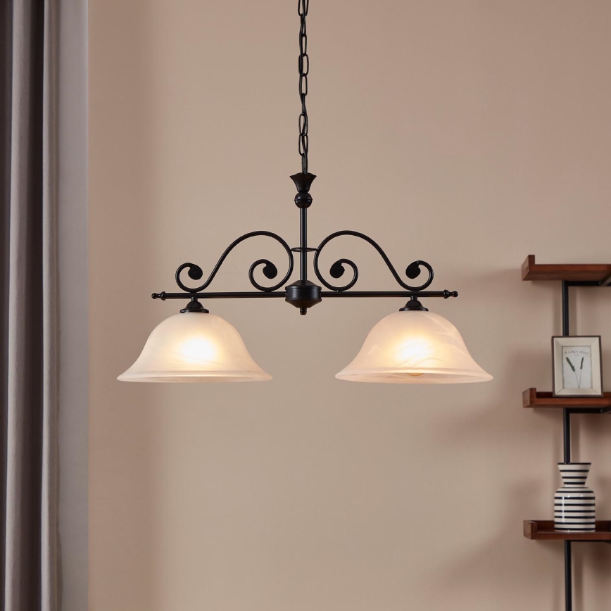 Eglo - Chandelier on a chain 2xE27/60W/230V