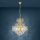 Eglo - Chandelier on a chain 5xE14/25W/230V golden