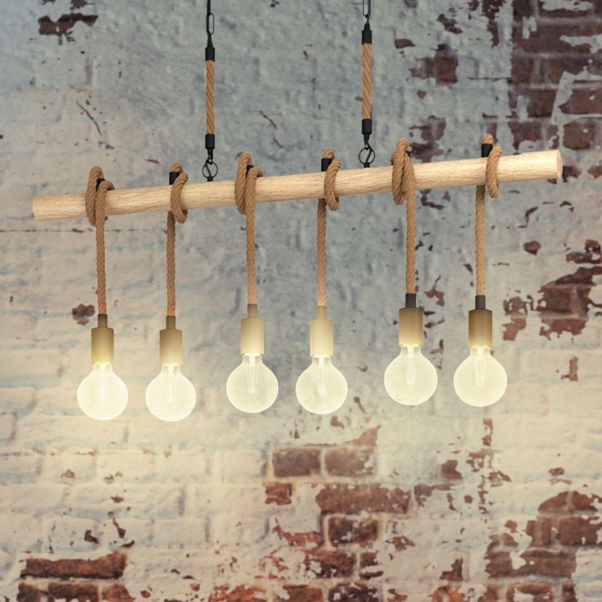 Eglo - Chandelier on a chain 6xE27/40W/230V
