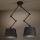 Eglo - Chandelier on a pole 2xE27/40W/230V black
