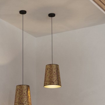 Eglo - Chandelier on a string 1xE27/25W/230V gold/pink