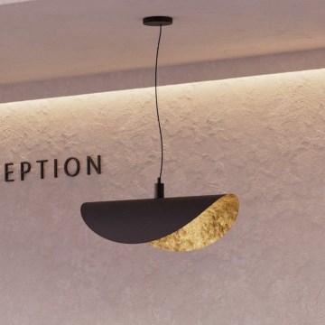 Eglo - Chandelier on a string 1xE27/40W/230V 80 cm black/gold