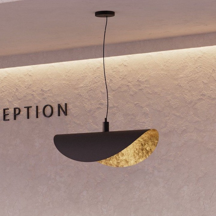 Eglo - Chandelier on a string 1xE27/40W/230V 80 cm black/gold