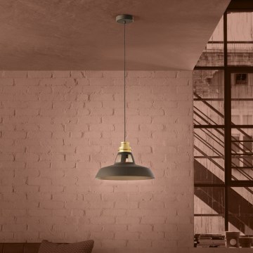 Eglo - Chandelier on a string 1xE27/40W/230V black/gold