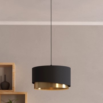 Eglo - Chandelier on a string 1xE27/40W/230V black/gold