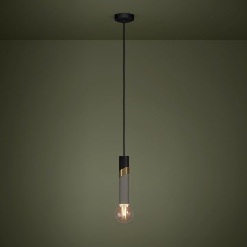 Eglo - Chandelier on a string 1xE27/40W/230V black/gold