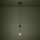 Eglo - Chandelier on a string 1xE27/40W/230V black/gold