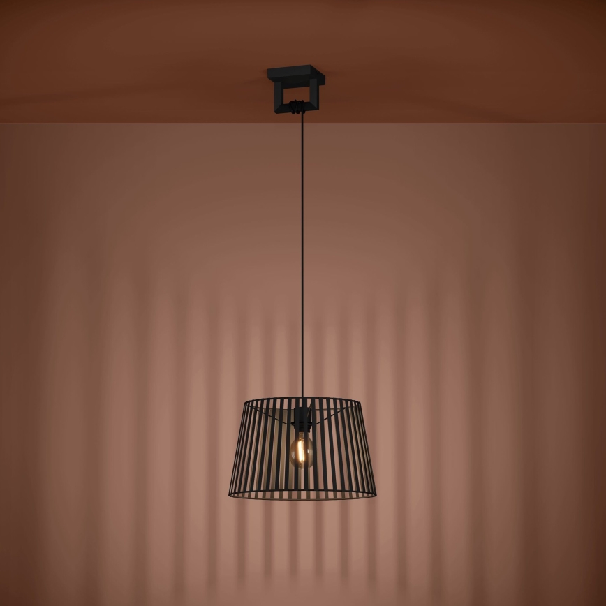 Eglo - Chandelier on a string 1xE27/40W/230V black