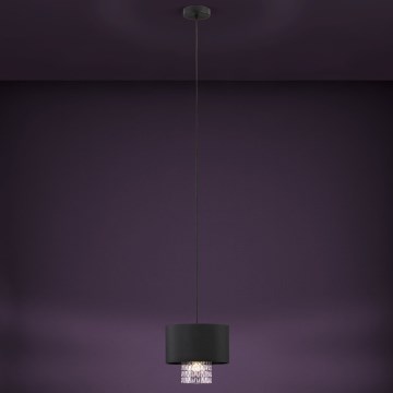 Eglo - Chandelier on a string 1xE27/40W/230V black