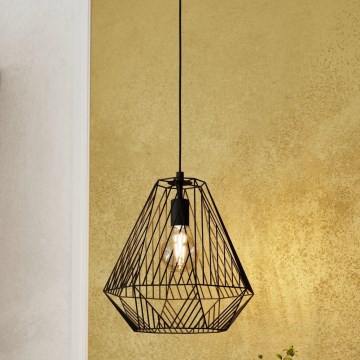 Eglo - Chandelier on a string 1xE27/40W/230V black