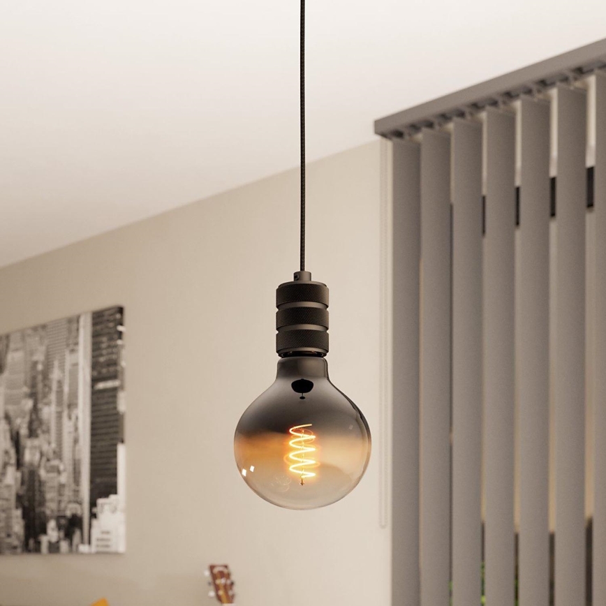 Eglo - Chandelier on a string 1xE27/40W/230V black