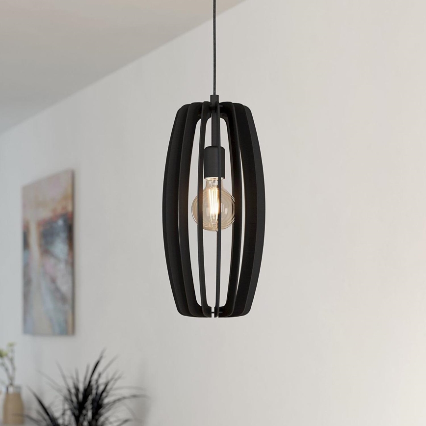 Eglo - Chandelier on a string 1xE27/40W/230V black