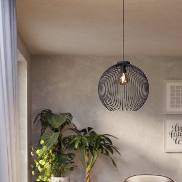 Eglo - Chandelier on a string 1xE27/40W/230V black