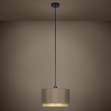 Eglo - Chandelier on a string 1xE27/40W/230V brown