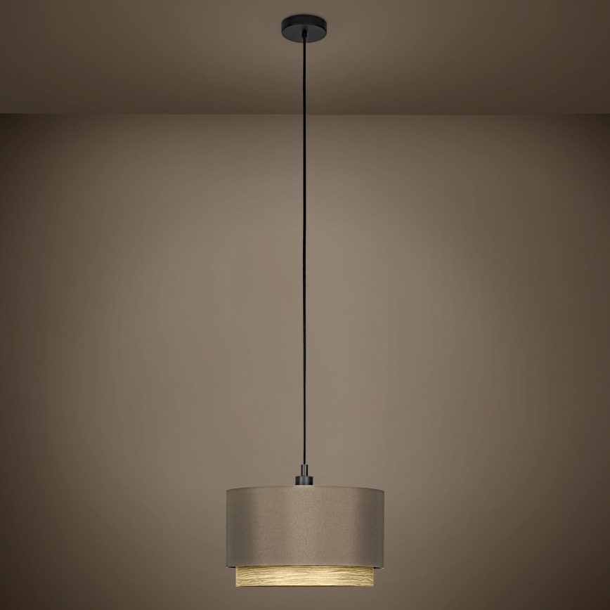 Eglo - Chandelier on a string 1xE27/40W/230V brown