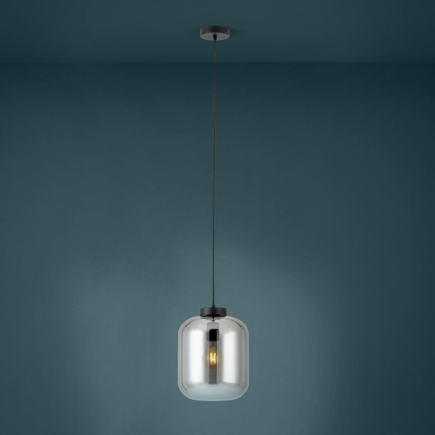 Eglo - Chandelier on a string 1xE27/40W/230V d. 25 cm smoky