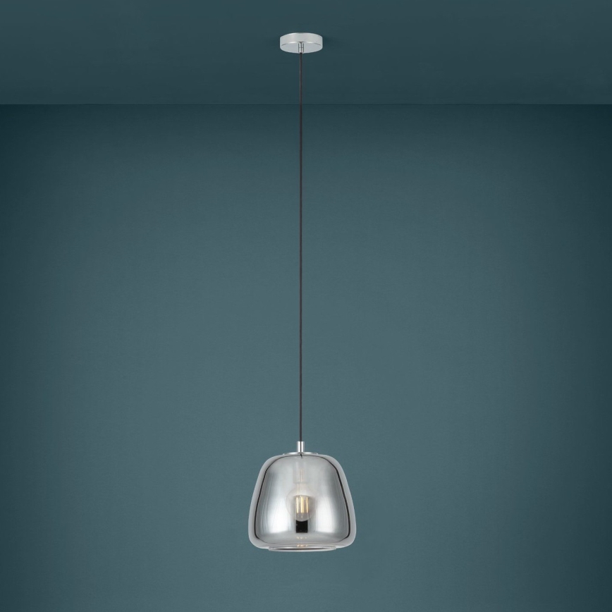 Eglo - Chandelier on a string 1xE27/40W/230V d. 26 cm smoky