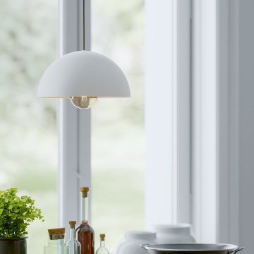 Eglo - Chandelier on a string 1xE27/40W/230V d. 30 cm white
