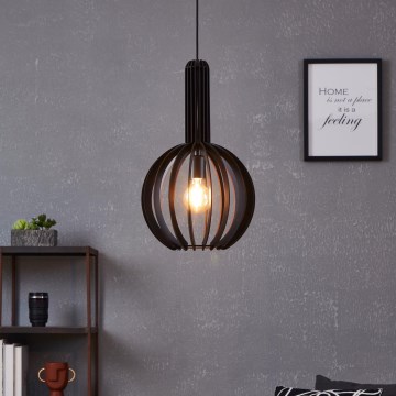 Eglo - Chandelier on a string 1xE27/40W/230V d. 31 cm black