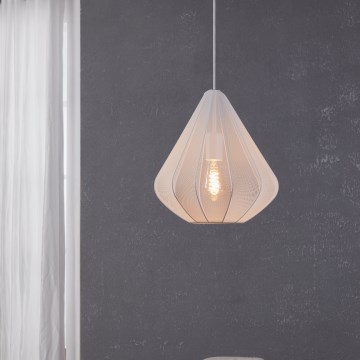 Eglo - Chandelier on a string 1xE27/40W/230V d. 33,5 cm white