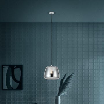Eglo - Chandelier on a string 1xE27/40W/230V d. 35 cm smoky