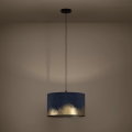 Eglo - Chandelier on a string 1xE27/40W/230V d. 38 cm blue/gold