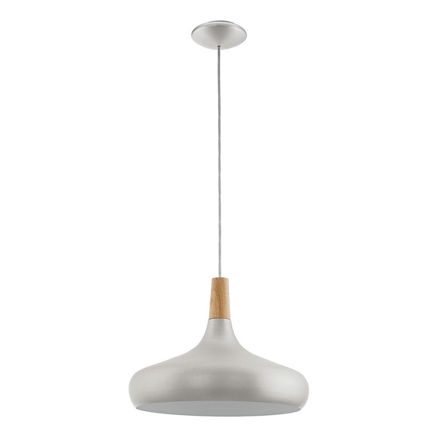 Eglo - Chandelier on a string 1xE27/40W/230V d. 40 cm silver