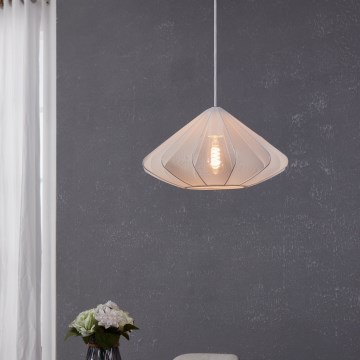 Eglo - Chandelier on a string 1xE27/40W/230V d. 42,5 cm white
