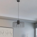 Eglo - Chandelier on a string 1xE27/40W/230V d. 48 cm black