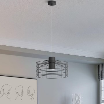 Eglo - Chandelier on a string 1xE27/40W/230V d. 48 cm black
