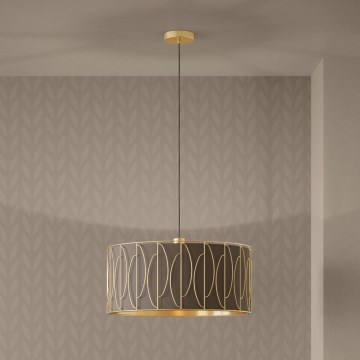 Eglo - Chandelier on a string 1xE27/40W/230V gold/brown