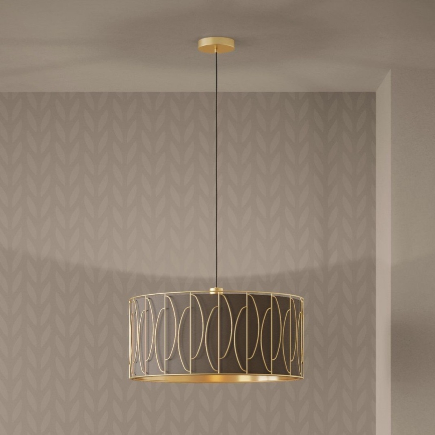 Eglo - Chandelier on a string 1xE27/40W/230V gold/brown
