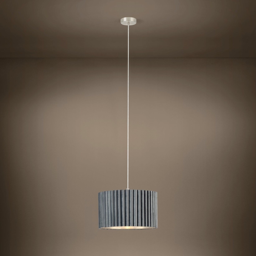 Eglo - Chandelier on a string 1xE27/40W/230V grey